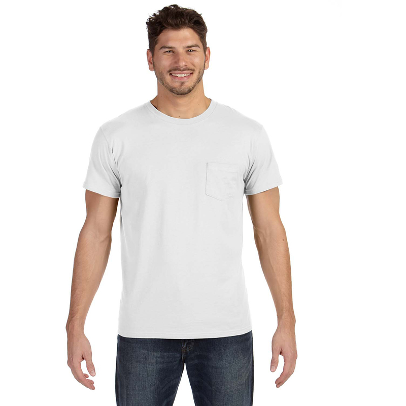4.5 oz., 100% Ringspun Cotton nano-T? T-Shirt with Pocket