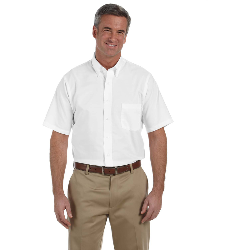 Men's Short-Sleeve Wrinkle-Resistant Oxford
