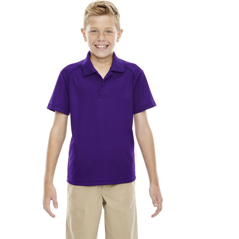 Eperformance? Youth Shield Snag Protection Short-Sleeve Polo