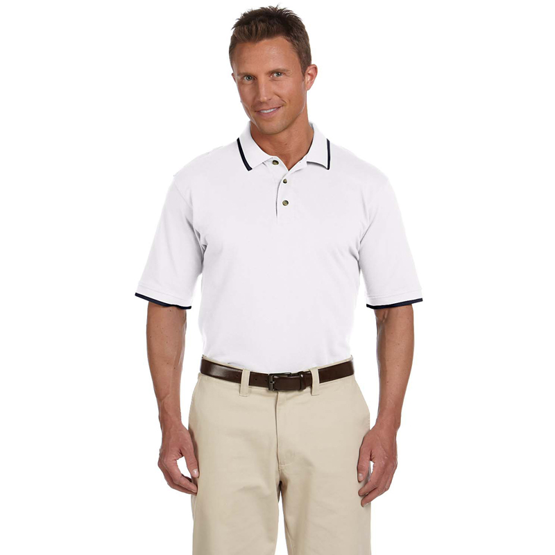 6 oz. Short-Sleeve Piqu? Polo with Tipping