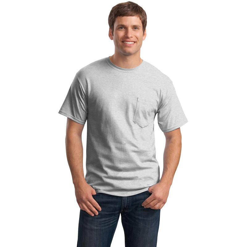 Hanes &#174;  - Tagless &#174;  100%  Cotton T-Shirt with Pocket.  5590