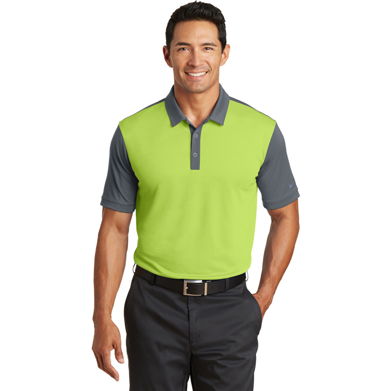 Nike Golf Dri-FIT Colorblock Icon Modern Fit Polo.  746101