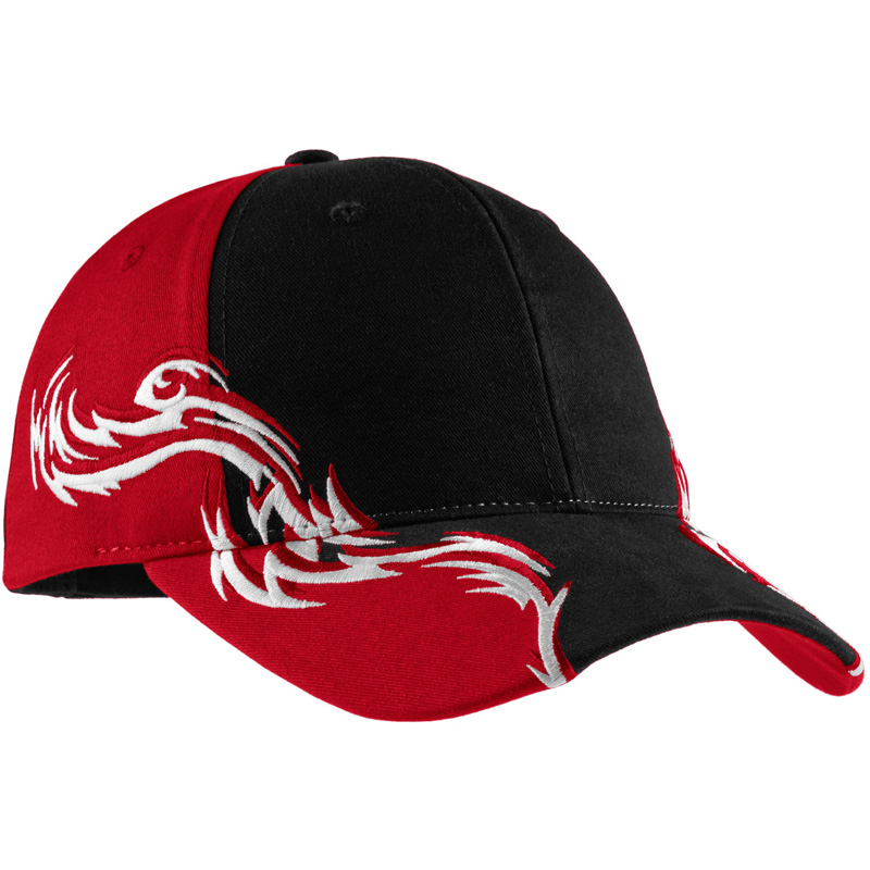 Port Authority &#174;  Colorblock Racing Cap with Flames.  C859