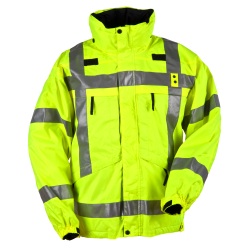 3-in-1 Reversible High-Visibility Parka - The 3-in-1 Reversible High-Vis Parka is our warmer alternative to the Hi-Visibility Reversible Jacket. Engineered with a bright yellow ANSI III rated waterproof shell the inside features a warm fleece liner keeping you safe and warm in hazardous  wintery conditions.