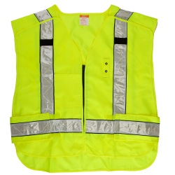 5-Point Breakaway Vest - The 5 Point Breakaway Hi Vis Vest is designed to break away from the body quickly if caught in a perilous situation and is dual ANSI Certified satisfying the requirements for both OSHA and Federal Highway Administration standards.