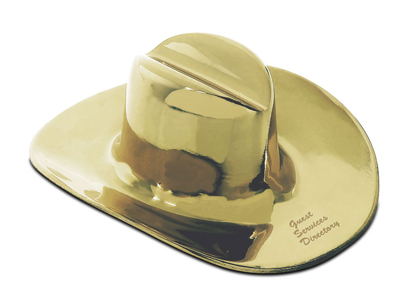 Western Hat Paperweight