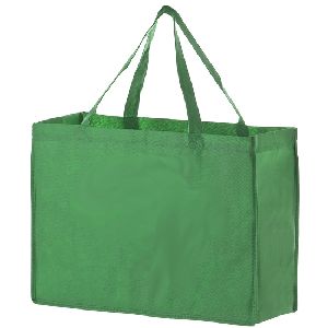 Non Woven Tote Bag   - Color Evolution - 18" HANDLE KELLY GREEN