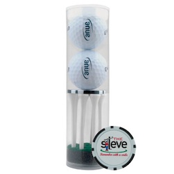 2 Ball Tube with Poker Chip Ball Marker