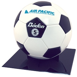 Full Size Soccer Ball Or Basketball Grandstand Display - Black plastic grandstand display for your favorite full size soccer ball or basketball (SB1) or Football (SF1). 