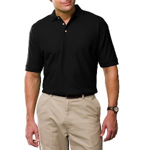 Men'S Pique Polo - Men's short sleeve cotton pique polo shirt.
