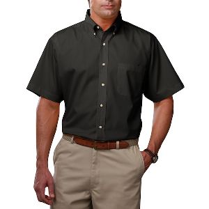 Men'S Short Sleeve Teflon Twill - Men's short sleeve shirt with soft touch finish.