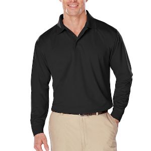  Adult Long Sleeve Snag Resistant Wicking Polo  - Adult Long Sleeve Snag Resistant Wicking Polo with Matching Buttons.