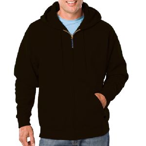 Adult Zip Front Hoodie - Available In Tall Sizes Now! - Cotton/poly blend hoodie with double fleece lined hood and zip front.