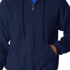 12600 Gildan Adult Gildan DryBlendTM Full-Zip 50/50 Hooded Sweatshirt  - 12600-Navy