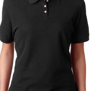 2525 Outer Banks Ladies' Essential Blended Pique Polo  - 2525-Black