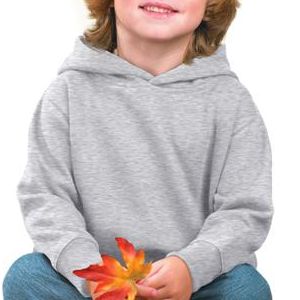 3326 Rabbit Skins Toddler Hooded Blended Sweatshirt with Pockets  - 3326-Ash (99/1)