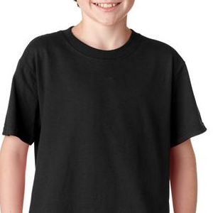 363B Jerzees Youth HiDENSI-TTM Cotton T-Shirt  - 363B-Black