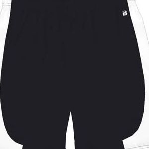   4113 Badger B-Core "Turn 2" Ladies Color Block 6" Athletic Shorts 