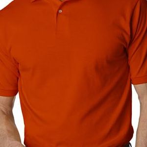 437 Jerzees Adult 50/50 Jersey Polo with SpotShield®  - 437-Burnt Orange