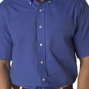 57850 Van Heusen Men's Classic Short-Sleeve Oxford  - 57850-English Blue