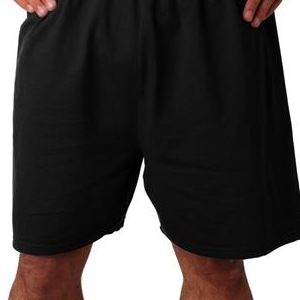 8187 Champion Adult Cotton Gym Shorts  - 8187-Black