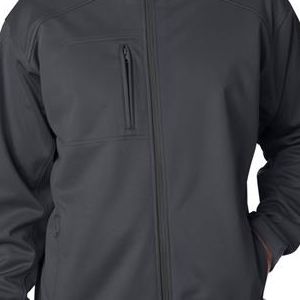 8477 UltraClub® Adult Blend Soft Shell Solid Jacket  - 8477-Grey
