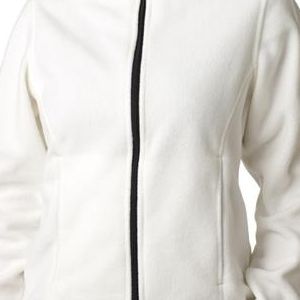 8481 UltraClub® Polyester Ladies' Iceberg Fleece Full-Zip Jacket  - 8481-Winter White