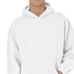  8755 Chouinard Youth Hooded Sweatshirt  - 8755-White DirDye