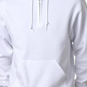 994 Jerzees Adult NuBlend® 50/50 Quarter-Zip Hooded Sweatshirt  - 994-White