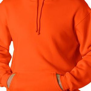 B960 Bayside Adult Hooded Blended Fleece  - B960-Bright Orange