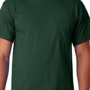 G8300 Gildan Adult Gildan 50/50 DryBlendTM T-Shirt with Pocket  - G8300-Forest Green