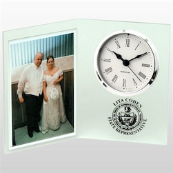 4"x 6" Acrylic Picture Frame Clock