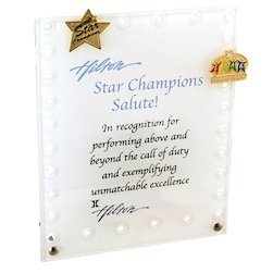 Award Desk Plaque - Stock sizes include 4"x6" and 5"x7"