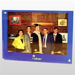5" x 7" Blue Magnetic Self Standing Pictue Frame