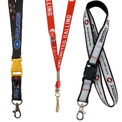 1/2" Lanyard - Available in Cotton, Polyester, Nylon, Woven, and Heat Transferred