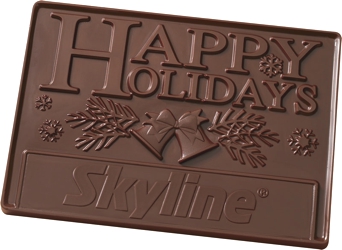 2 lb Chocolate Bar - Our 2 pound 3D bar makes a stunning gift.