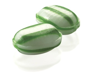 Green Striped Spearmint Mega Mints - More candy, more flavor, and even more impact for your message!