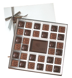 Double Layer Custom Chocolate Squares Gift Box