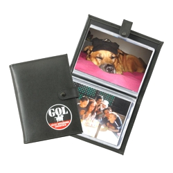 Stitched Photo Album with closure - Made in USA Union Bug Available