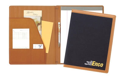 Edge Embroidered Folder - Made in USA Union Bug Available