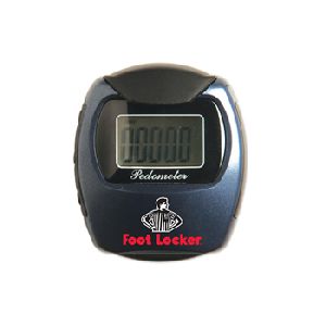 Marathon Pedometer - This pedometer accurately counts number of steps, measures distance

in miles or kilometers, measures calories burned, and allows for stride

setting