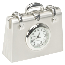 Metal Briefcase Clock