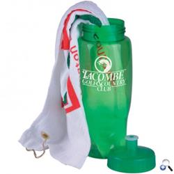 Golf Towel in a Bottle - Molded with Post-Consumer Recycled, Food-Compliant PETE