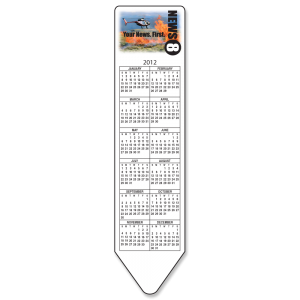 2" x 8 1/4" Full Color .015" Recycled White Satin Plastic - HD Resolution Calendar Bookmarks