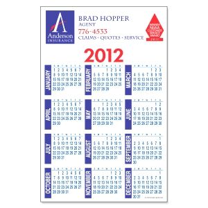 11" x 17" 1 Color White Vinyl (ultra removable wall adhesive) - Calendar Decals