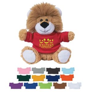 6" Lovable Lion With Shirt - 