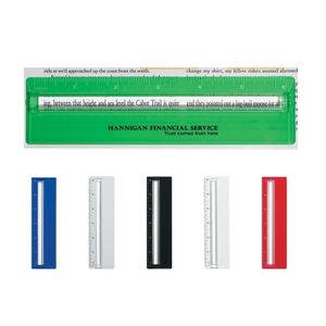 Plastic 6" Ruler With Magnifying Glass