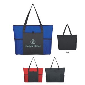 Non -Woven Voyager Zippered Tote Bag - 