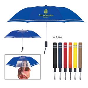 44" Arc Two-Tone Safety Umbrella - 