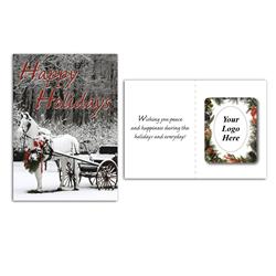 Greeting Card with Magnetic Photo Frame - Holiday Greeting Cards w/Magnet